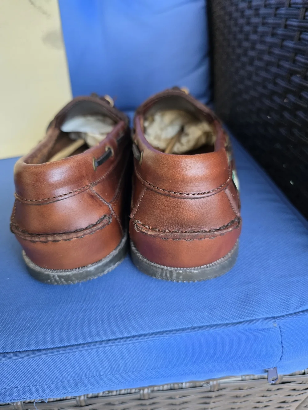 G.H. Bass & Co. Dark Brown Flint Boat Shoes 9.5W NIB Deck Shoes Coastal